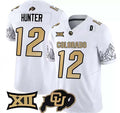 Custom #12 White 2024 Football Shirt Top