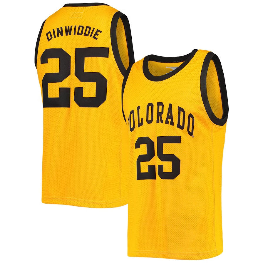 Custom #25 Gold Retro Basketball Shirt Top