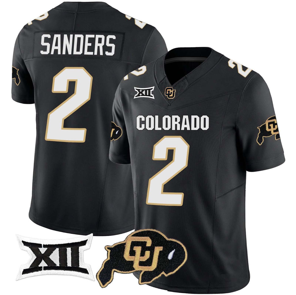 Custom #2 Black 2024 Football Shirt Top
