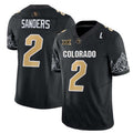 Custom #2 Black 2024 Football Shirt Top