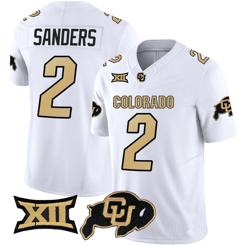 Custom #2 White 2024 Football Shirt Top
