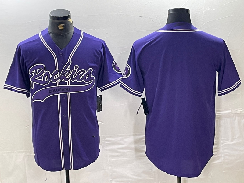Custom Purple COL Baseball Shirt Top