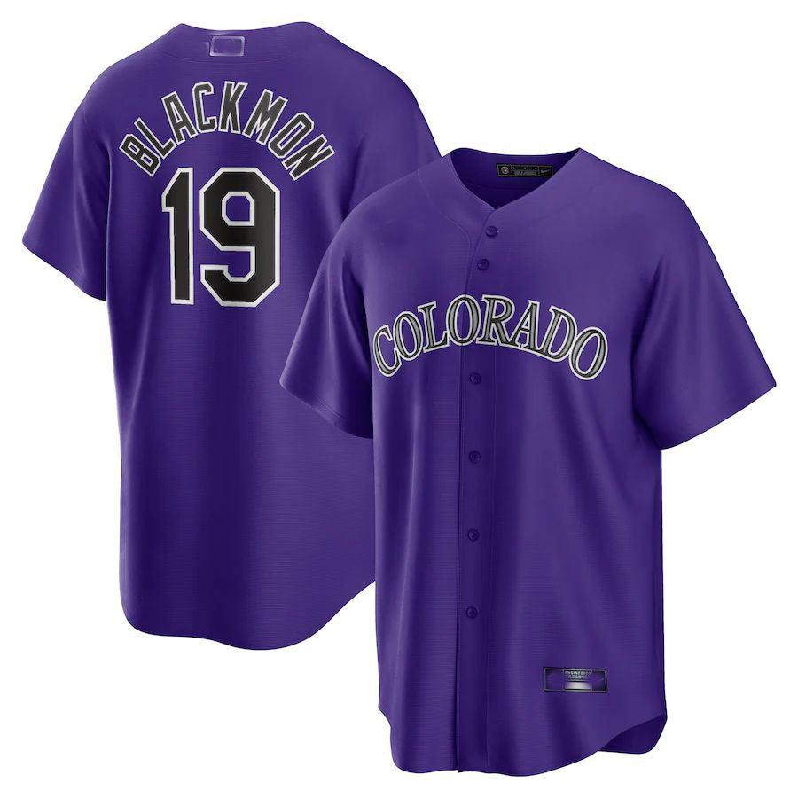 Custom #19 Purple COL Baseball Shirt Top