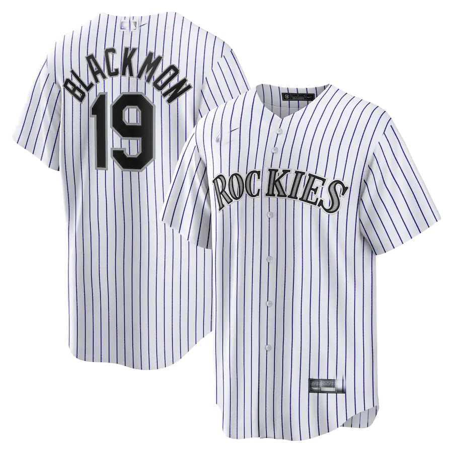 Custom #19 White COL Baseball Shirt Top