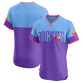 Custom Light Blue 2025 City Connect COL Baseball Shirt Top