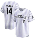 Custom #14 White COL Baseball Shirt Top