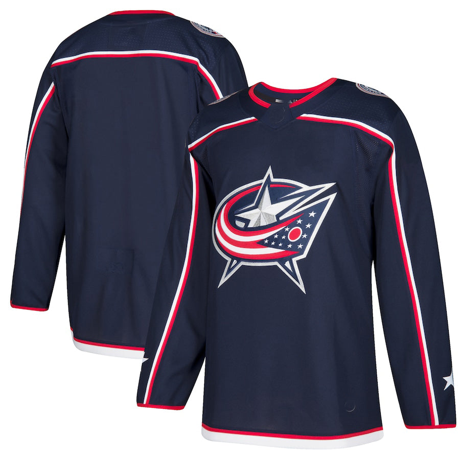 Custom Blue CBJ Hockey Shirt Top