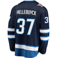 Custom #37 Navy Hockey Shirt Top