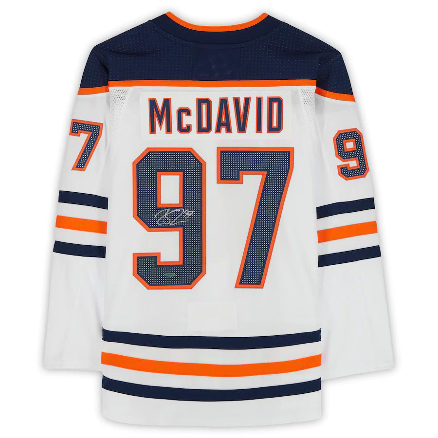 Custom #97 White EDM Hockey Shirt Top