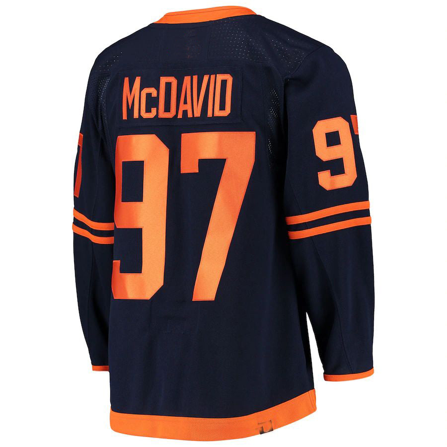 Custom #97 Navy EDM Hockey Shirt Top