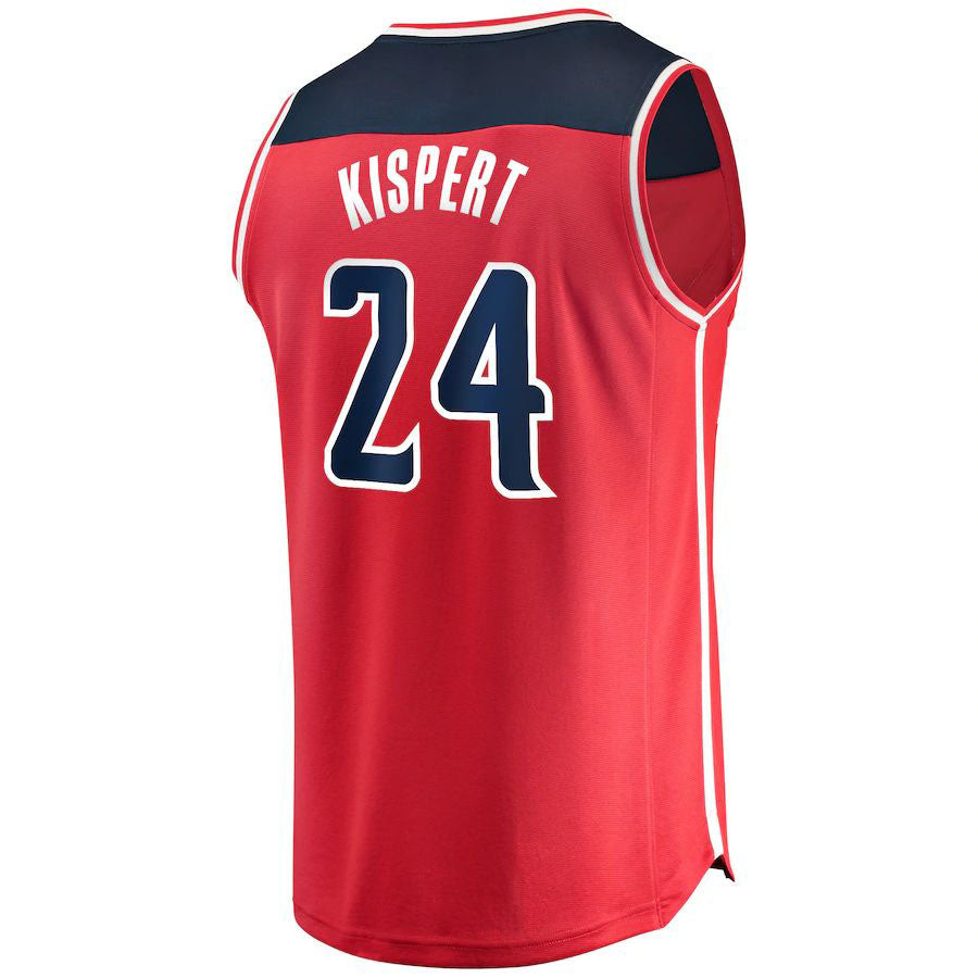 Custom #24 Red WAS Basketball Shirt Top