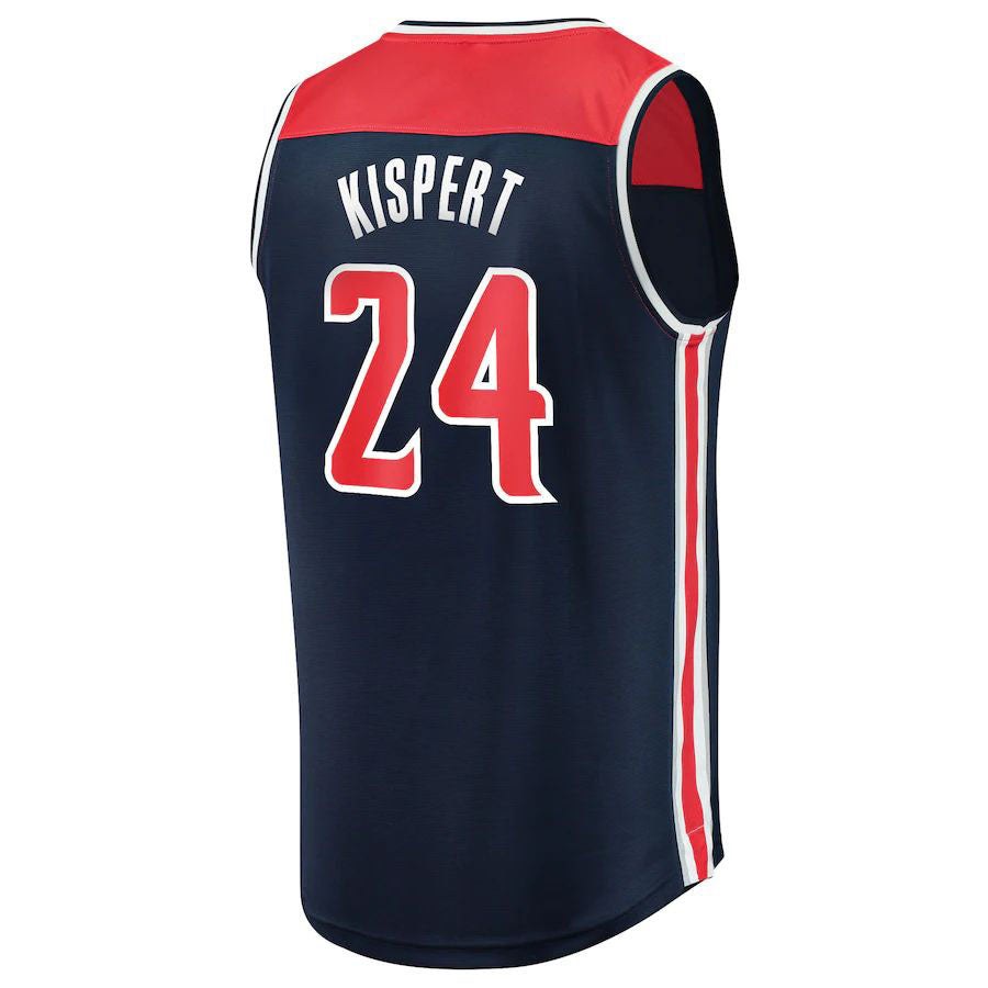 Custom #24 Navy WAS Basketball Shirt Top