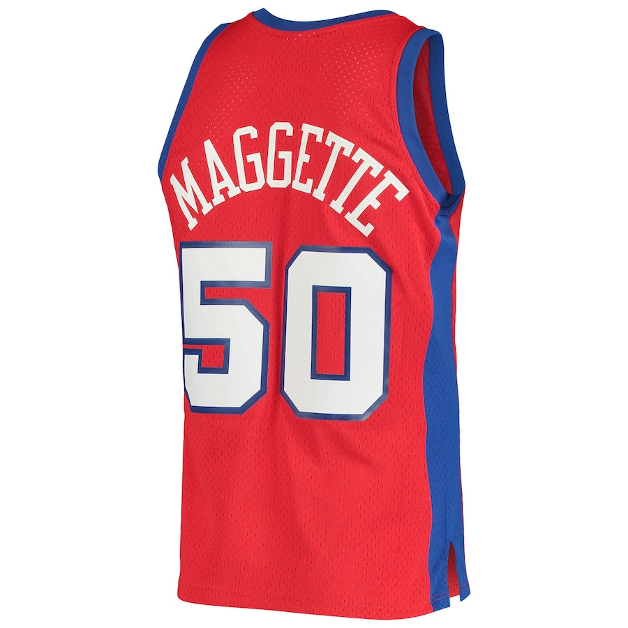 Custom #50 Red 2004 LAC Basketball Shirt Top