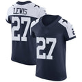 Custom #27 Navy Blue DAL Football Shirt Top