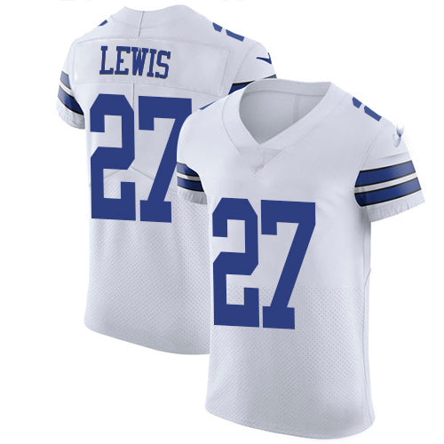 Custom #27 White DAL Football Shirt Top