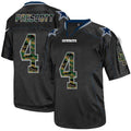 Custom #4 Black DAL Football Shirt Top