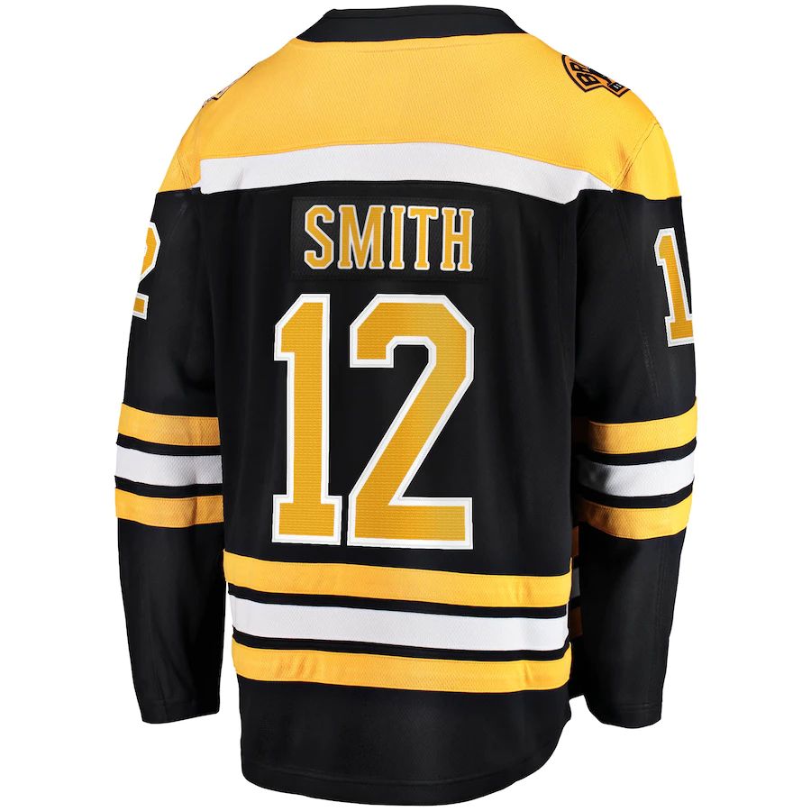 Custom #12 Black BOS Hockey Shirt Top