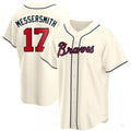 Custom #17 Cream ATL Baseball Shirt Top