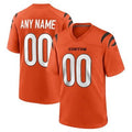 Custom Orange 2021 CIN Football Shirt Top