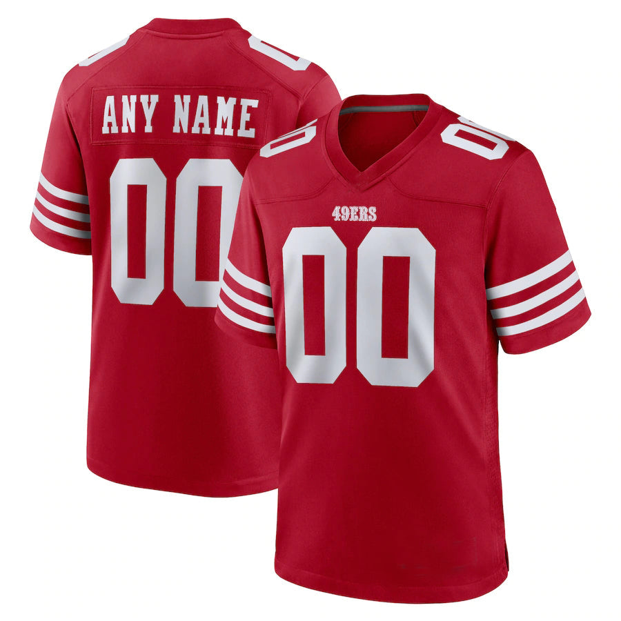 Custom Red 2022 SF Football Shirt Top