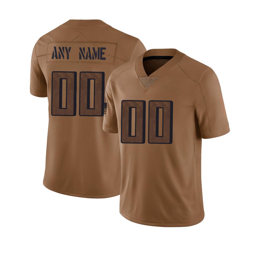 Custom Brown 2023 ATL Football Shirt Top