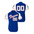Custom Blue Throwback ATL Baseball Shirt Top