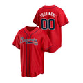 Custom Red ATL Baseball Shirt Top