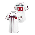 Custom White 2021 All Star ATL Baseball Shirt Top