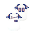 Custom White Throwback ATL Baseball Shirt Top