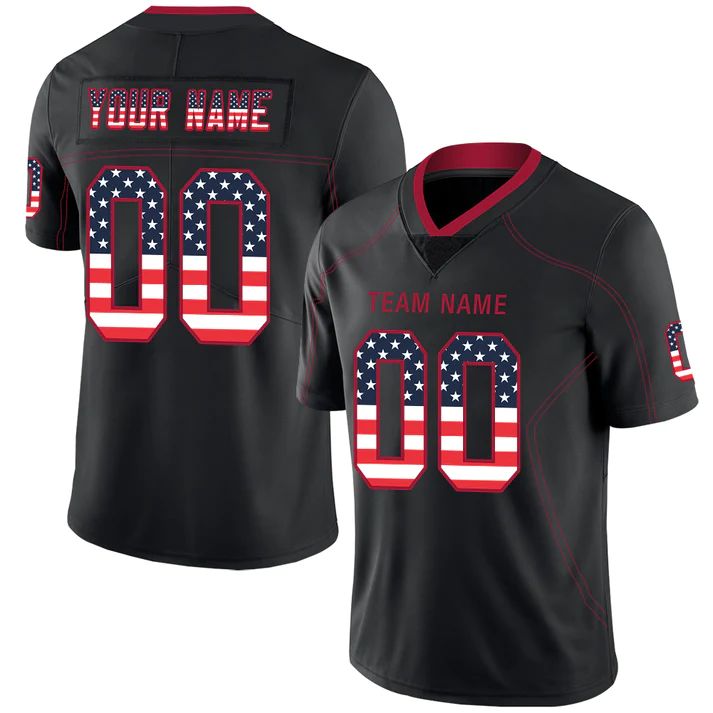 Custom Black ATL Football Shirt Top