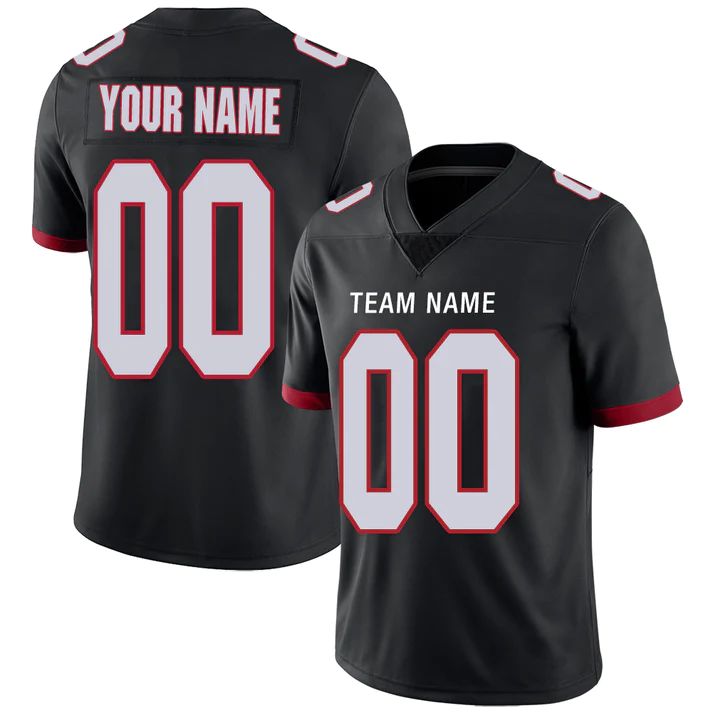 Custom Black 2022 ATL Football Shirt Top