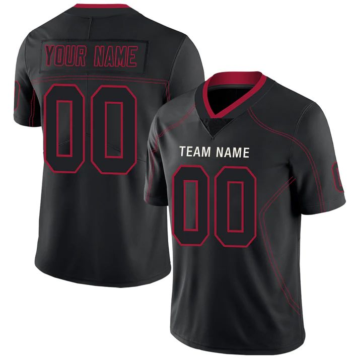 Custom Black ATL Football Shirt Top