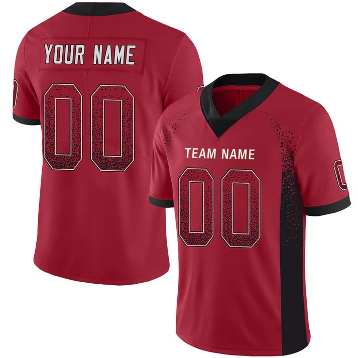 Custom Red ATL Football Shirt Top
