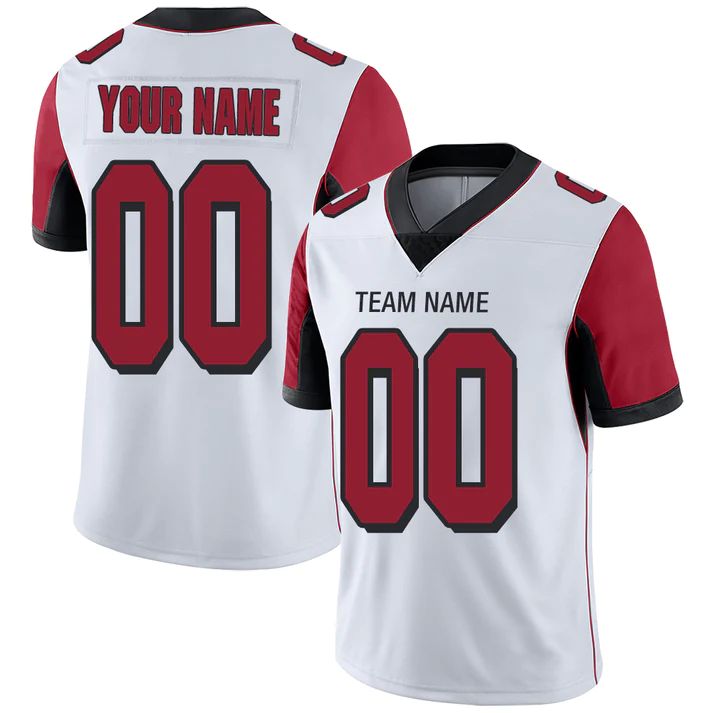 Custom White ATL Football Shirt Top