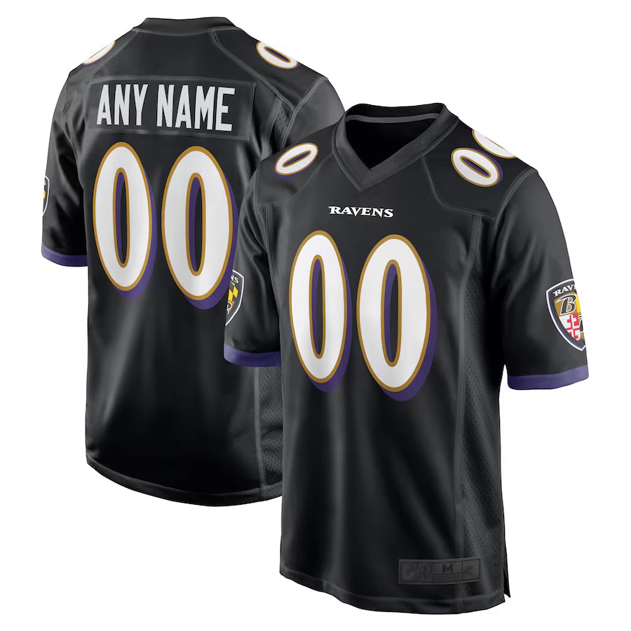 Custom Black BAL Football Shirt Top