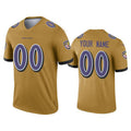 Custom Gold BAL Football Shirt Top