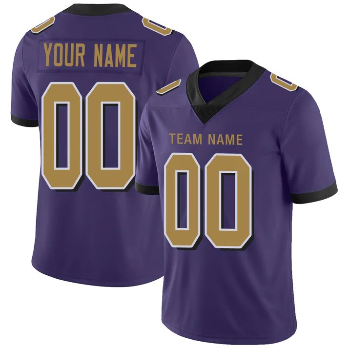 Custom Purple BAL Football Shirt Top