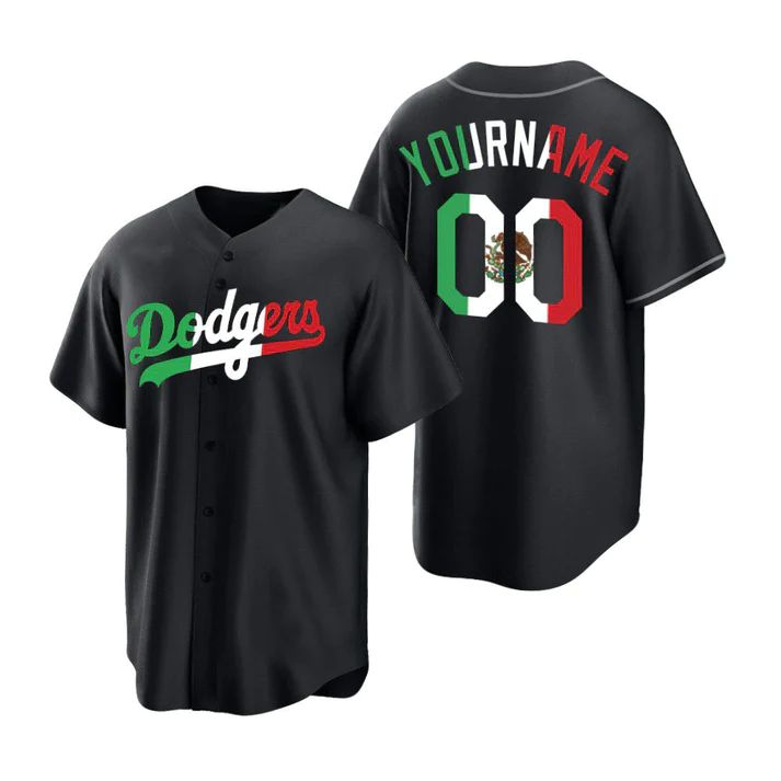 Custom Black LAD Baseball Shirt Top