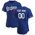 Custom Blue LAD Baseball Shirt Top