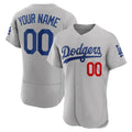 Custom Grey LAD Baseball Shirt Top