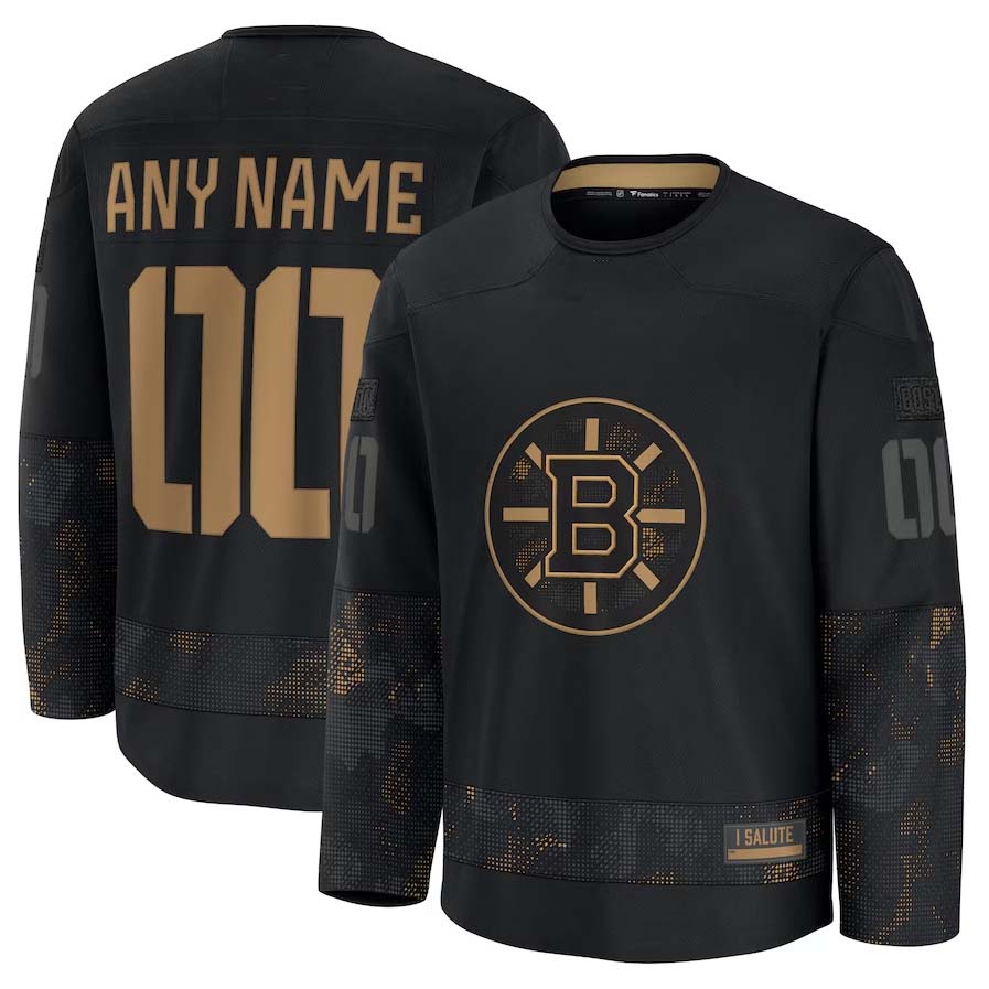 Custom Black 2024 BOS Hockey Shirt Top