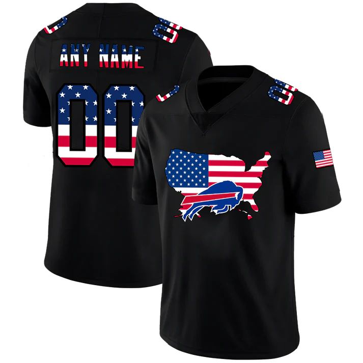 Custom Black BUF Football Shirt Top