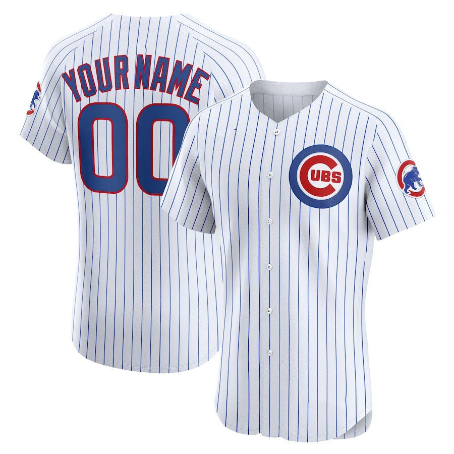 Custom White CHC Baseball Shirt Top