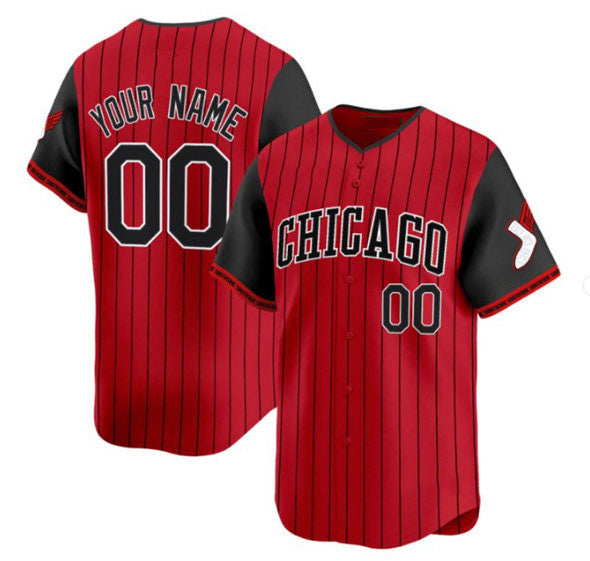 Custom Black 2025 City Connect CWS Baseball Shirt Top