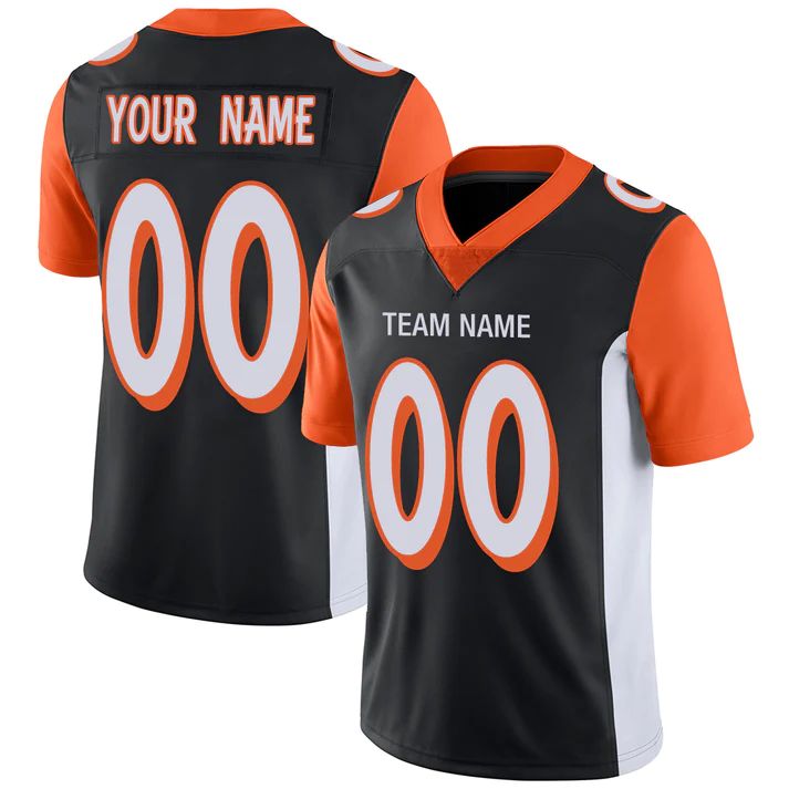 Custom Black CIN Football Shirt Top