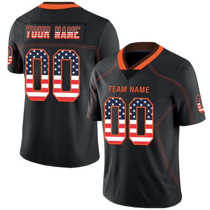 Custom Black CLE Football Shirt Top
