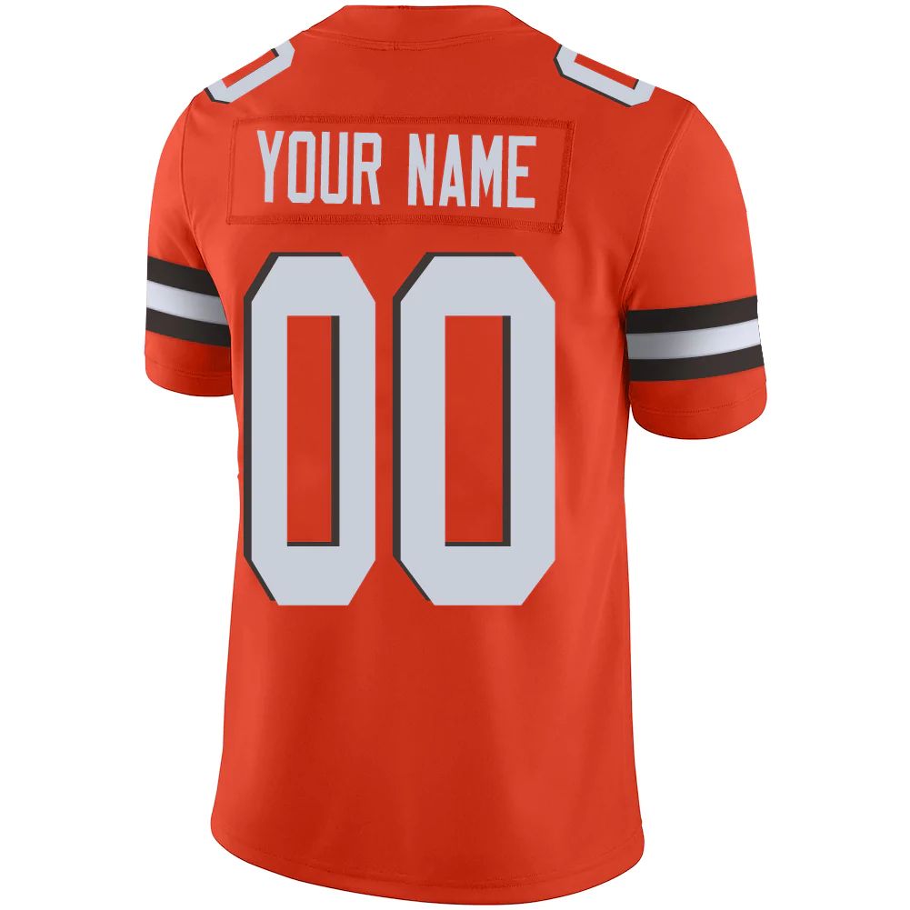 Custom Orange CLE Football Shirt Top