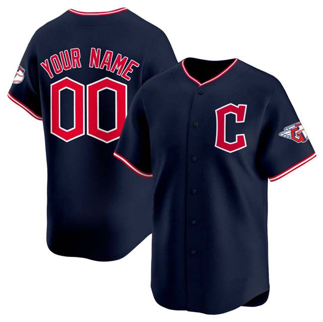 Custom Navy 2025 CLE Baseball Shirt Top