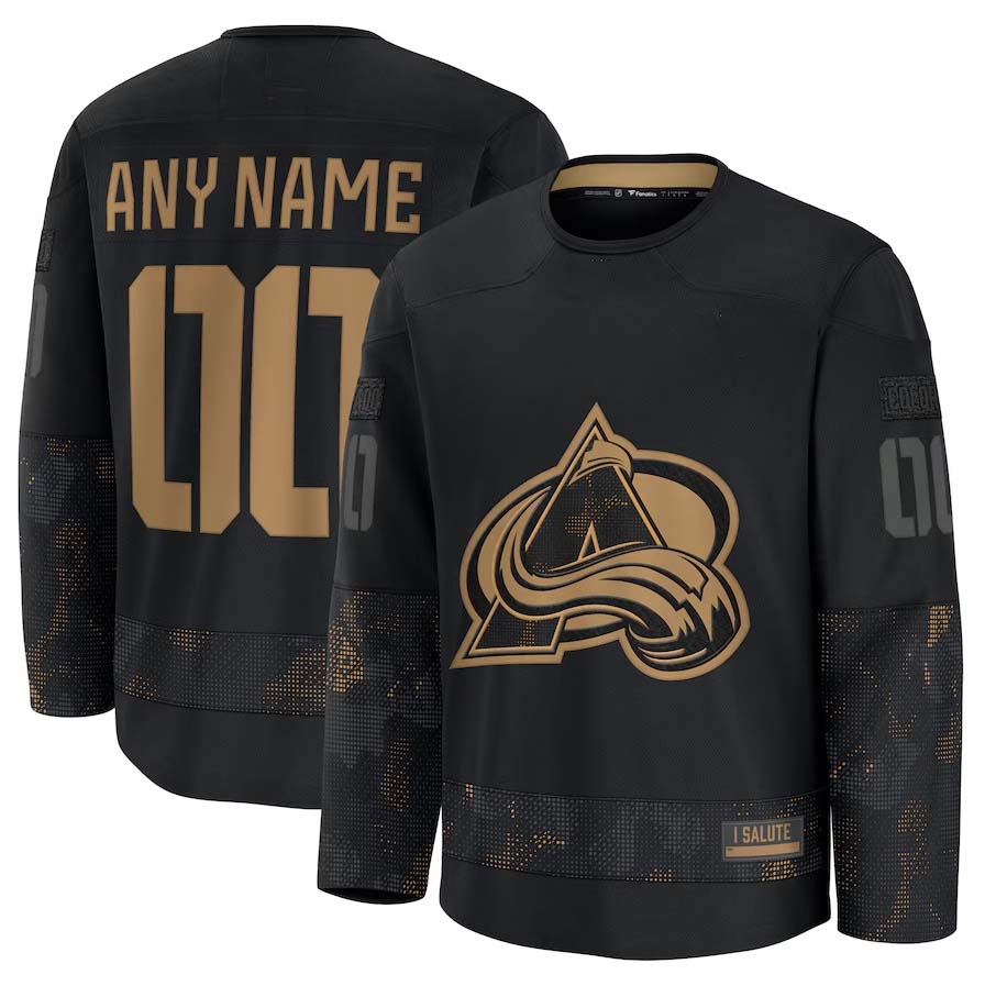 Custom Black 2024 COL Hockey Shirt Top