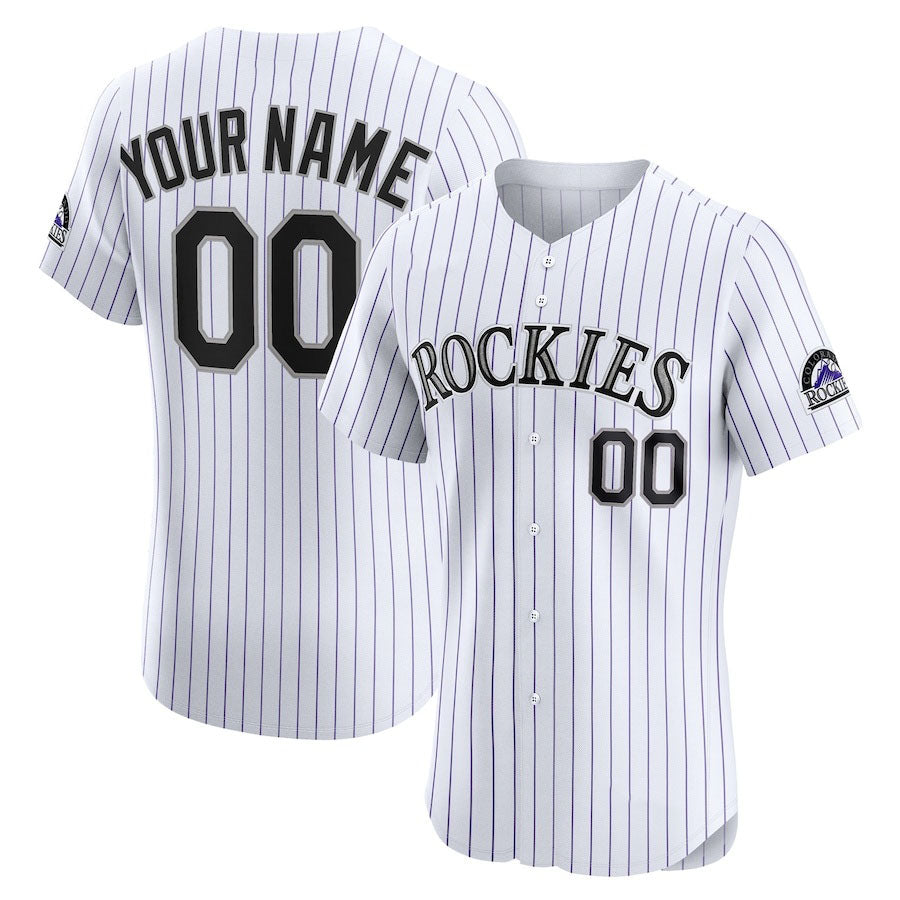 Custom White COL Baseball Shirt Top